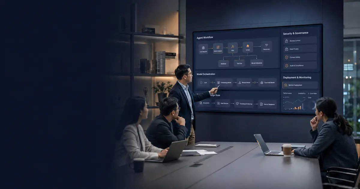 Enterprise team comparing the best Chinese AI agent platforms on a security dashboard